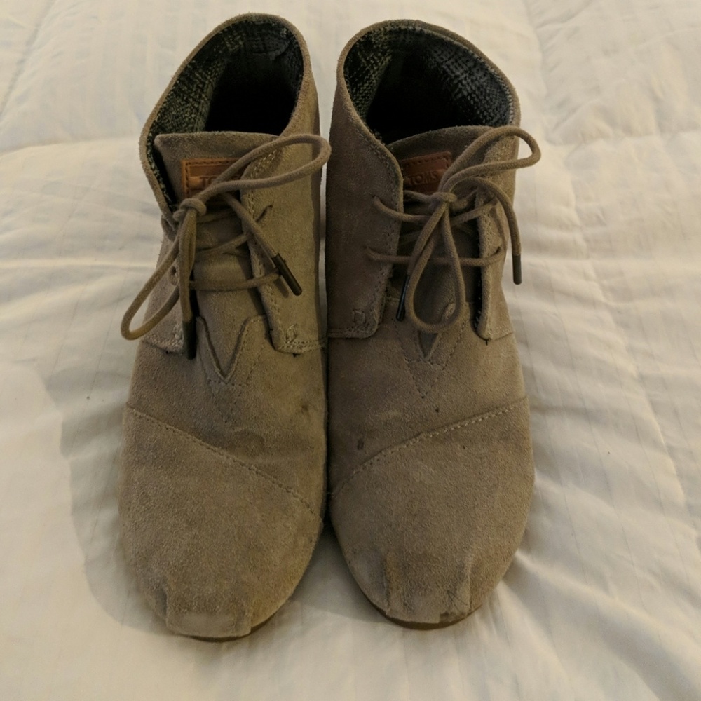 Toms wedge bootie
